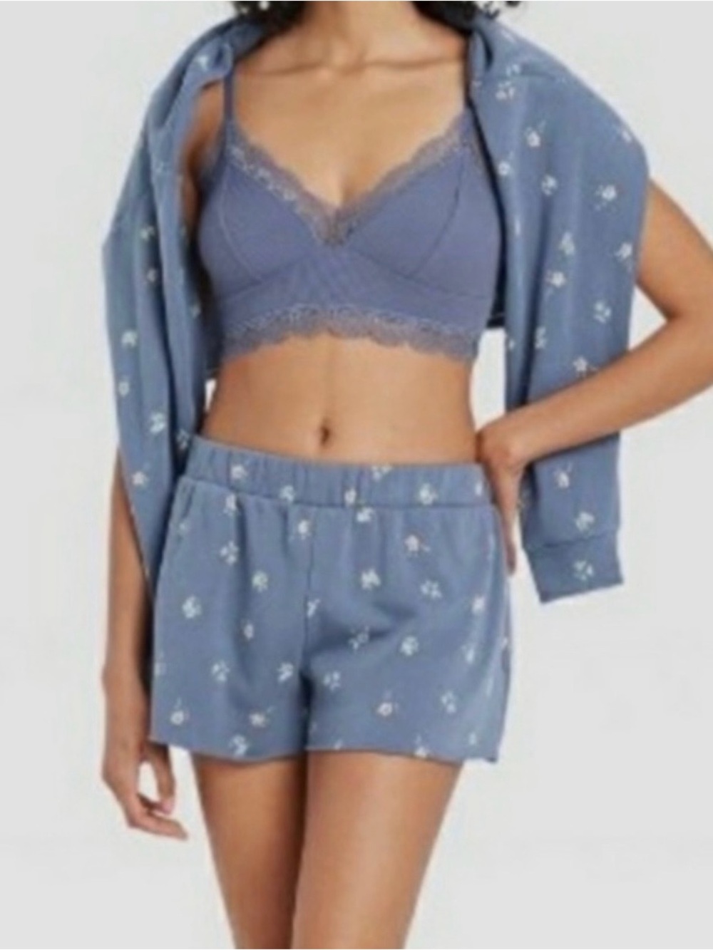 Colsie Floral Shorts // Blue // XL // NEW